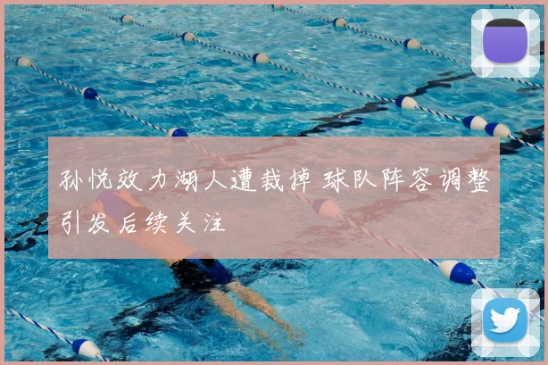 孙悦效力湖人遭裁掉 球队阵容调整引发后续关注